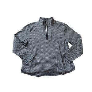 TALBOTS Pullover Jacket/Sweater sweater, 1/4 zip, Size XL, 100% cotton